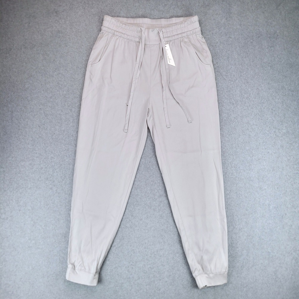 TravisMathew Sunny Outlook Joggers Womens M Light Grey Tencel‎ Drawstring 1LC011